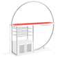 Risley 2-door Circular LED Wine Cabinet White High Gloss