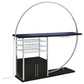 Risley 2-door Circular LED Wine Cabinet Dark Charcoal