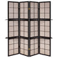Iggy 4-panel Folding Screen with Removable Shelves Tan and Cappuccino