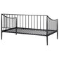 Newbury Metal Twin Daybed Bed Frame Matte Black