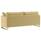 Corliss 2-piece Velvet Upholstered Sofa Set Camel