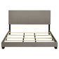 Dorian Fabric Upholstered California King Panel Bed Taupe