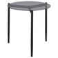 Rosalie 2-piece Round Coffee and End Table Set Grey