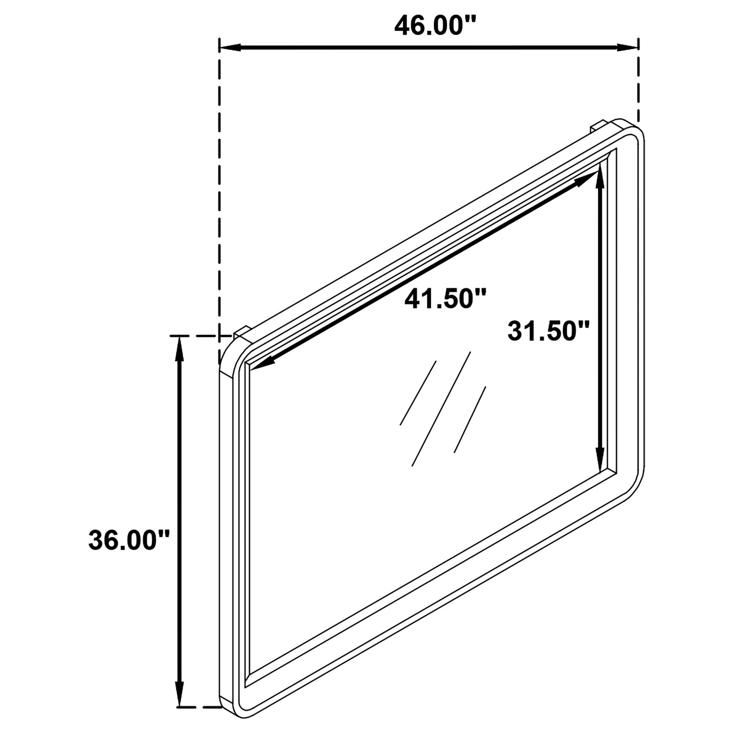 Ladera Dresser Mirror Light Elm