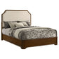 Garland 58-inch Queen Panel Bed Cream and Brown Cherry