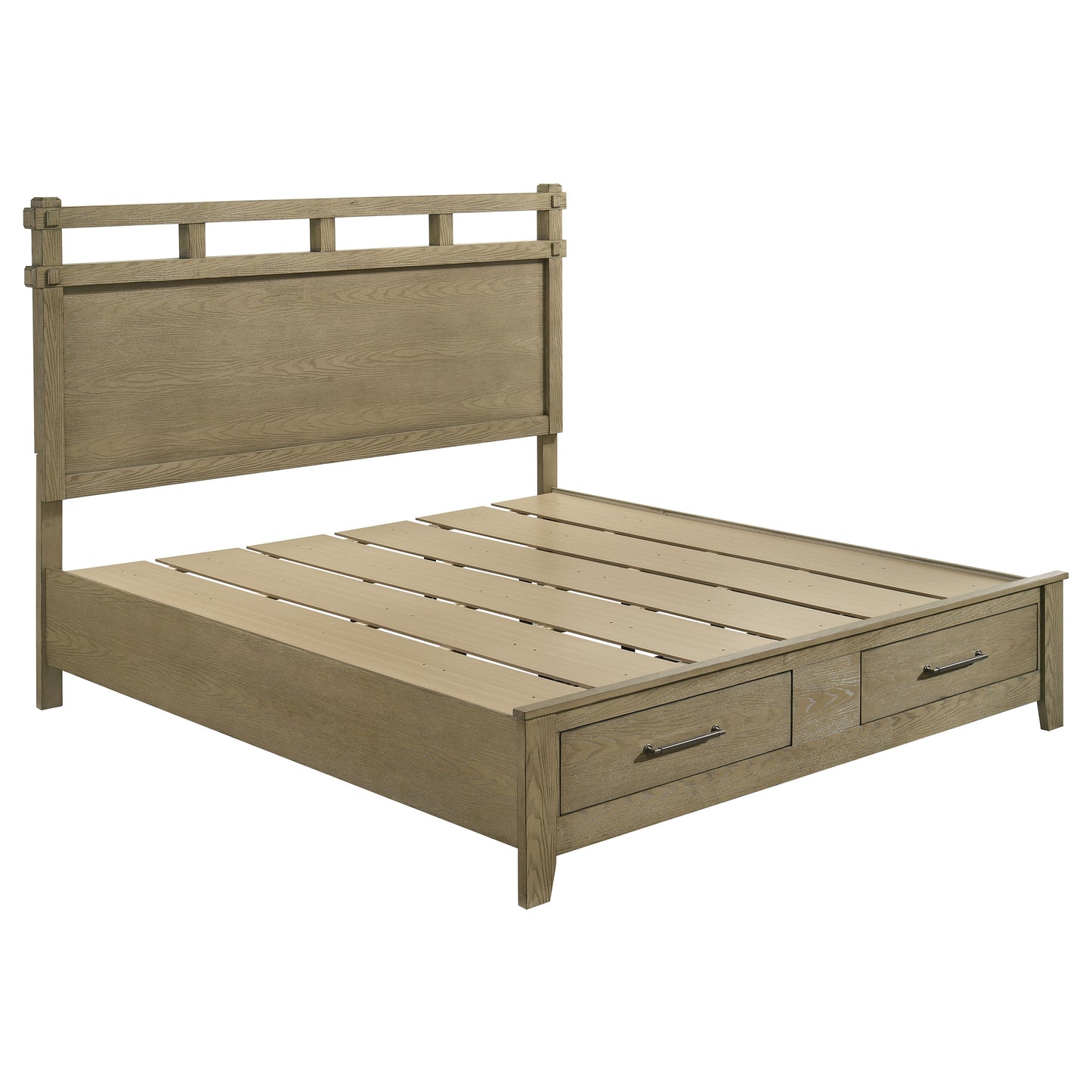 Hazlewood 4-piece Eastern King Bedroom Set Vineyard Oak