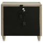 Lorient 2-drawer LED Nightstand with USB Ivory and Camel