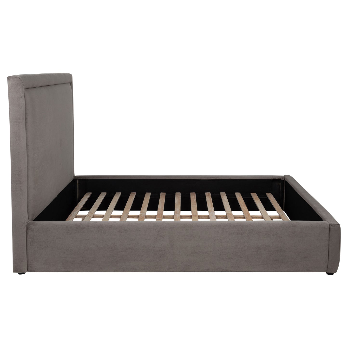 Lawson 54-inch Upholstered Eastern King Platform Bed Mushroom