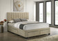 Wheatland 4-drawer Upholstered Queen Storage Bed Light Brown
