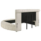 Sonya 4-piece Upholstered Eastern King Bedroom Set Ivory