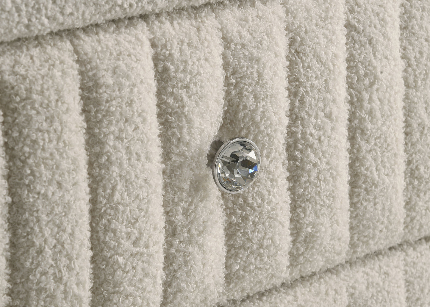 Sonya 4-piece Upholstered Eastern King Bedroom Set Ivory