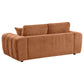Burnett Chenille Upholstered Wide Arm Loveseat Burnt Orange