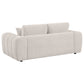 Burnett 3-piece Chenille Upholstered Sofa Set Ivory