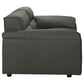 Buxton 2-piece Leather Upholstered Sofa Set Graphite
