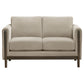 Islington 2-piece Upholstered Panel Arm Sofa Set Taupe