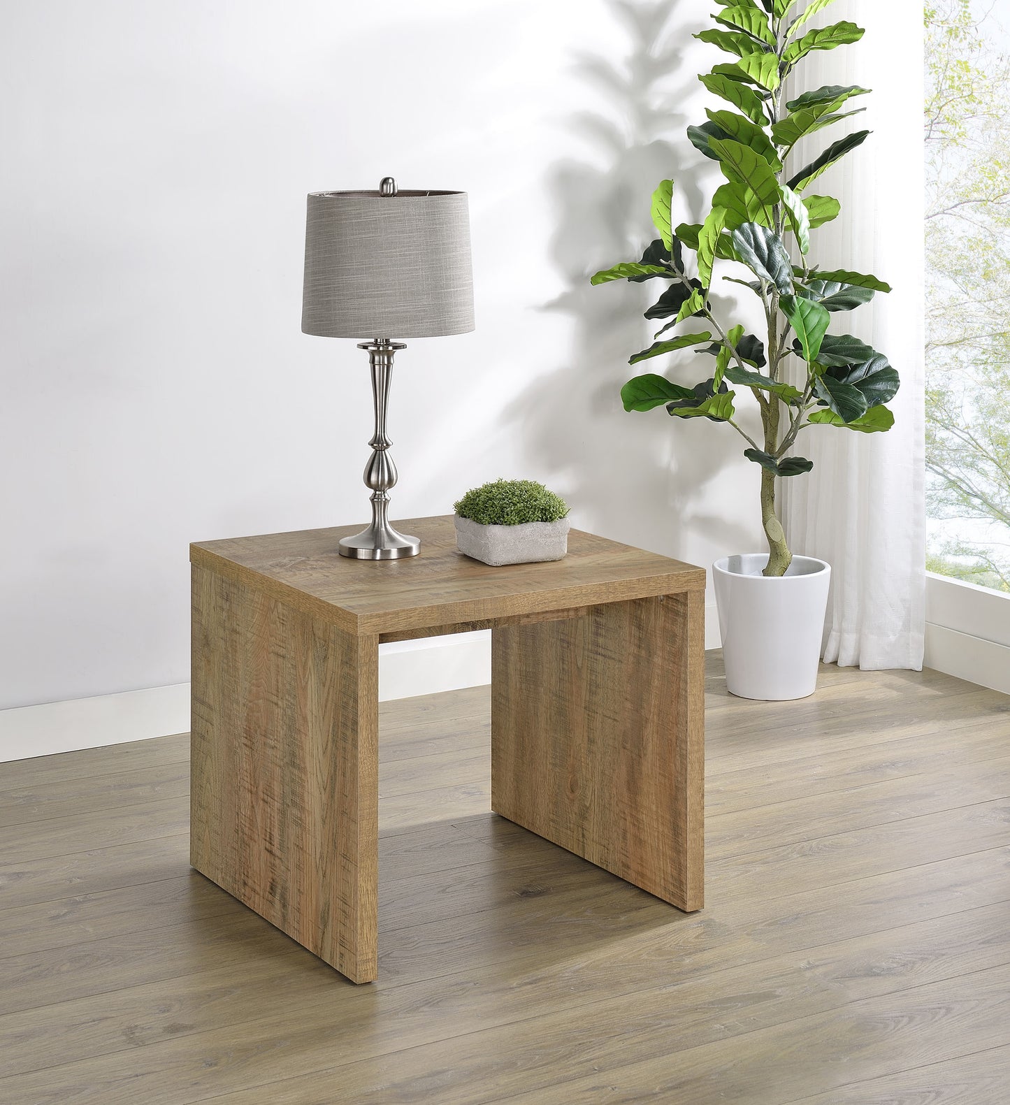 Canoga Engineered Wood Accent Side End Table Mango