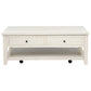 Payne 48-inch Mobile Lift Top Coffee Table Distressed White