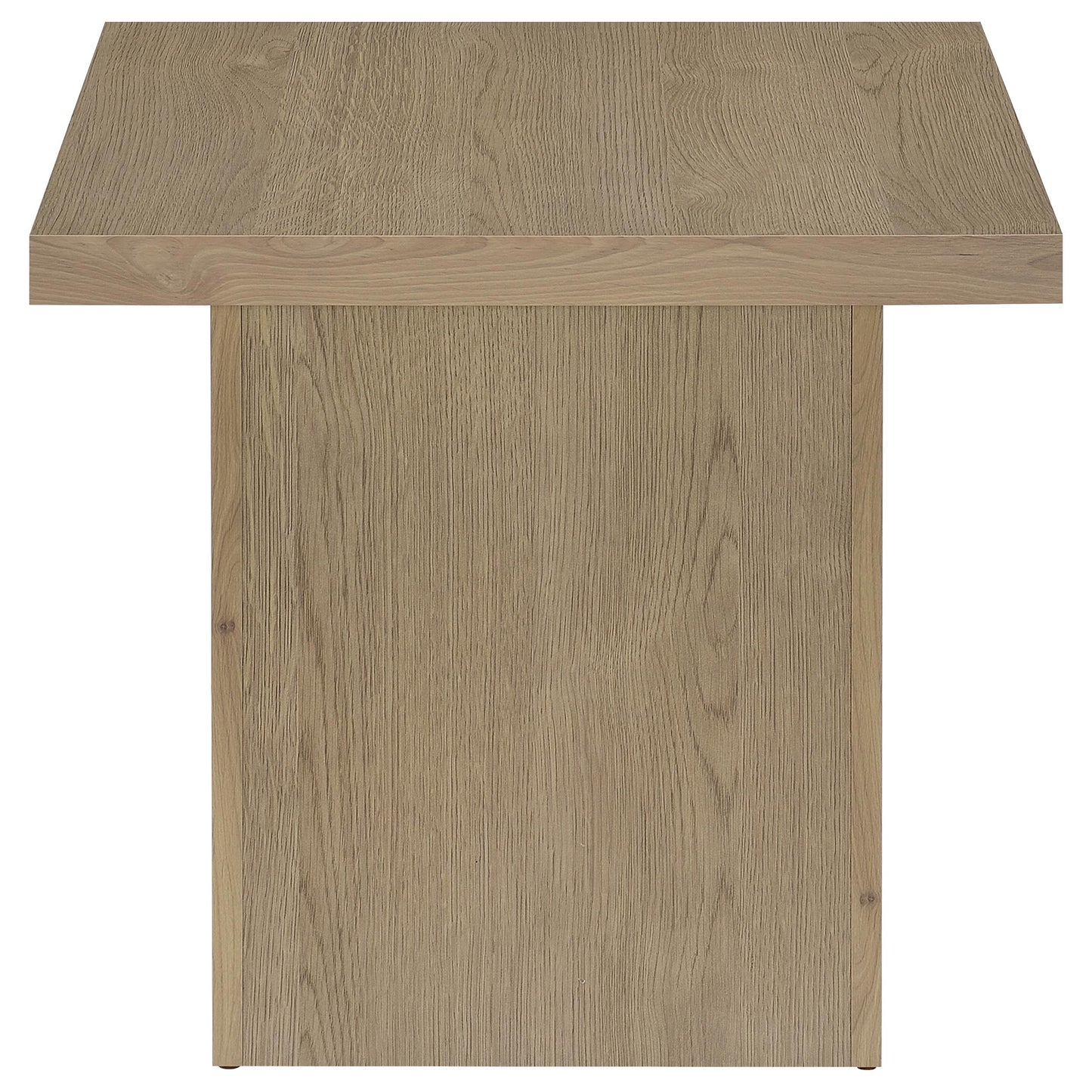 Devar Square Engineered Wood Side End Table Latte
