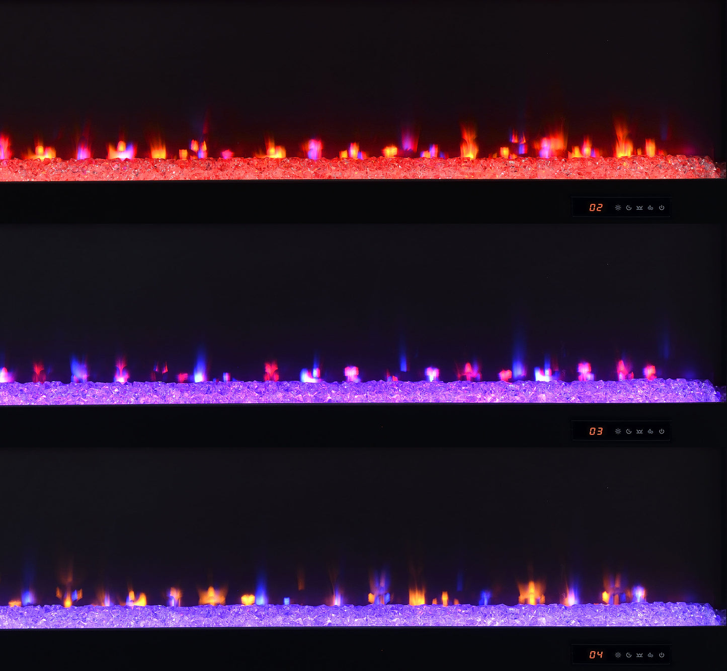 Carey 79-inch TV Stand Fireplace Media Console Dark Pine