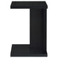 Clower Engineered Wood C-Shaped Sofa Side Table Black
