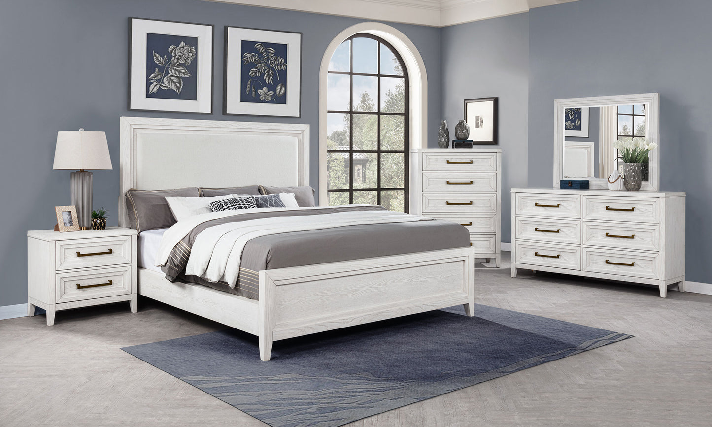 Marielle 6-drawer Bedroom Dresser Distressed White