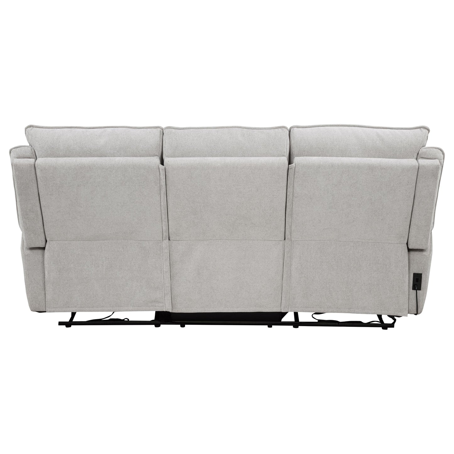 Sylmar Chenille Upholstered Power Reclining Sofa Dove Grey