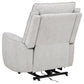 Sylmar Chenille Upholstered Dual Power Lift Recliner Dove Grey