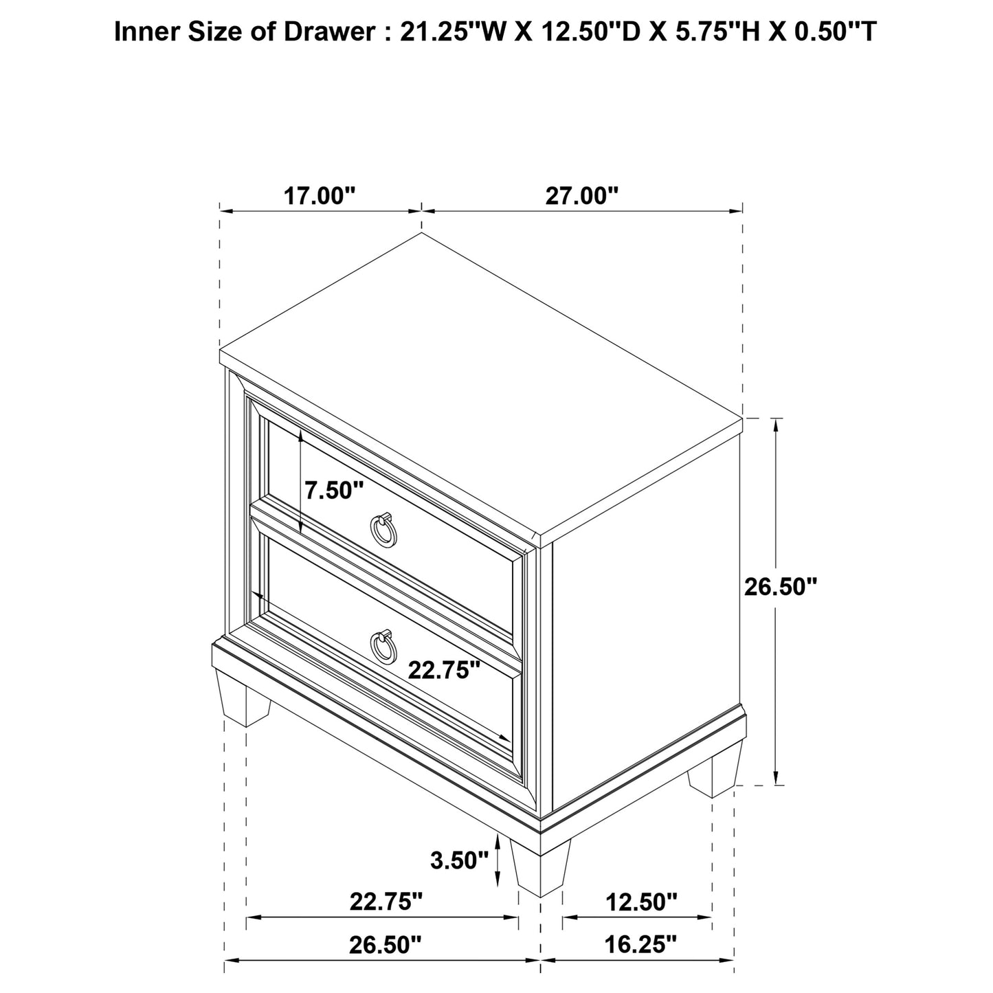 Pembroke 5-piece Eastern King Bedroom Set Washed Oak