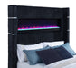 Tisdall California King Flame Visualizer TV Bed Black