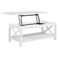 Skyview 44-inch Rectangular Lift Top Coffee Table White
