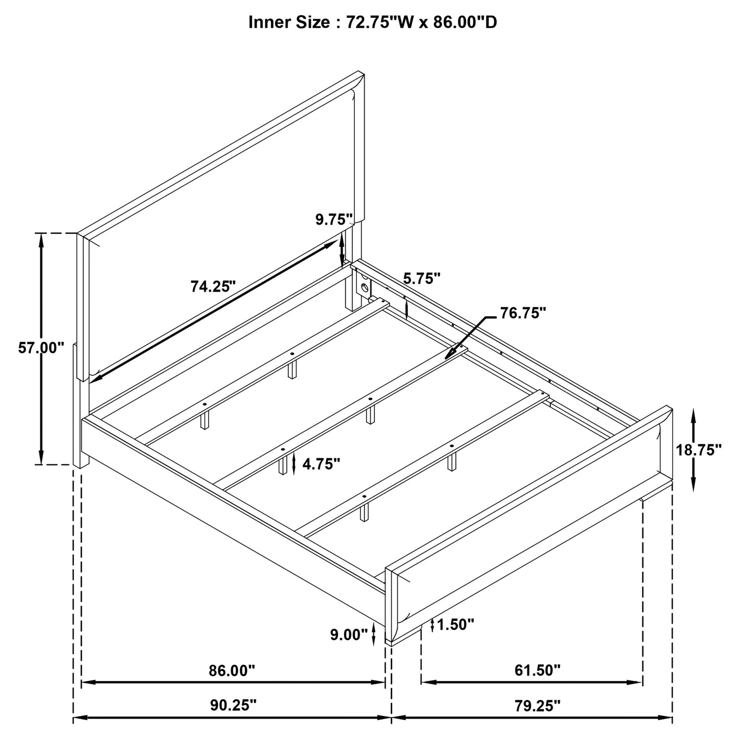 Gracemont 5-piece California King Bedroom Set White