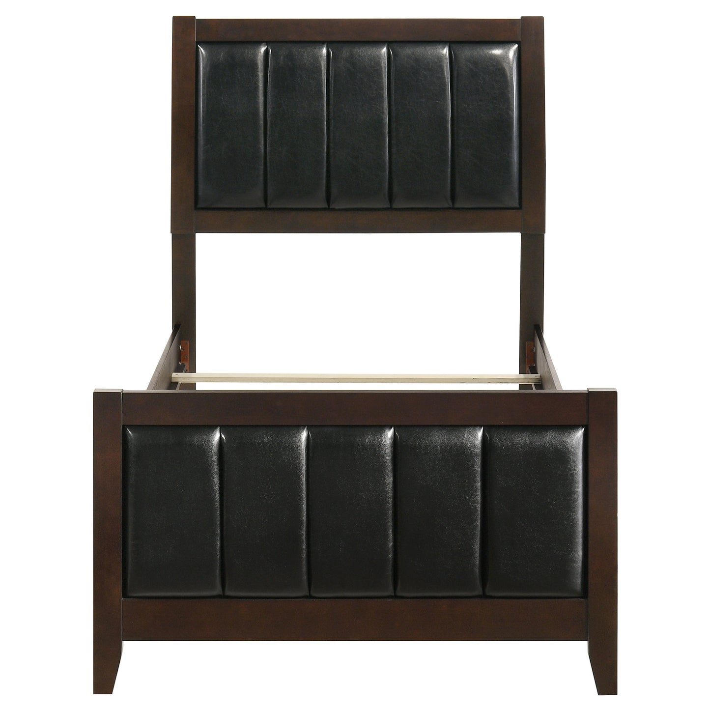 Carlton Wood Twin Panel Bed Cappuccino