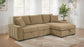 Pastrana Upholstered Sleeper Sectional Sofa RAF Chaise Camel