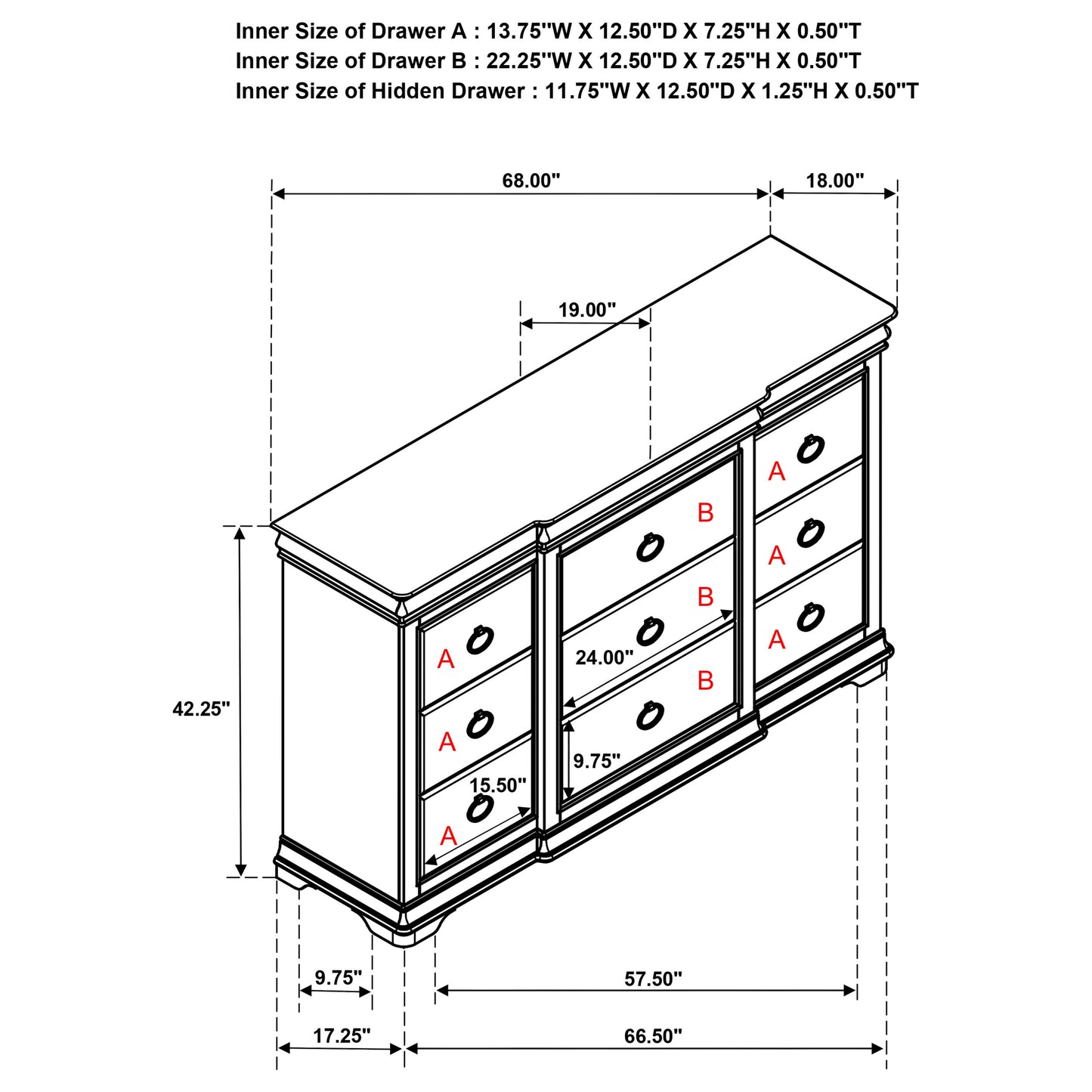 Garland 5-piece Queen Bedroom Set Brown Cherry