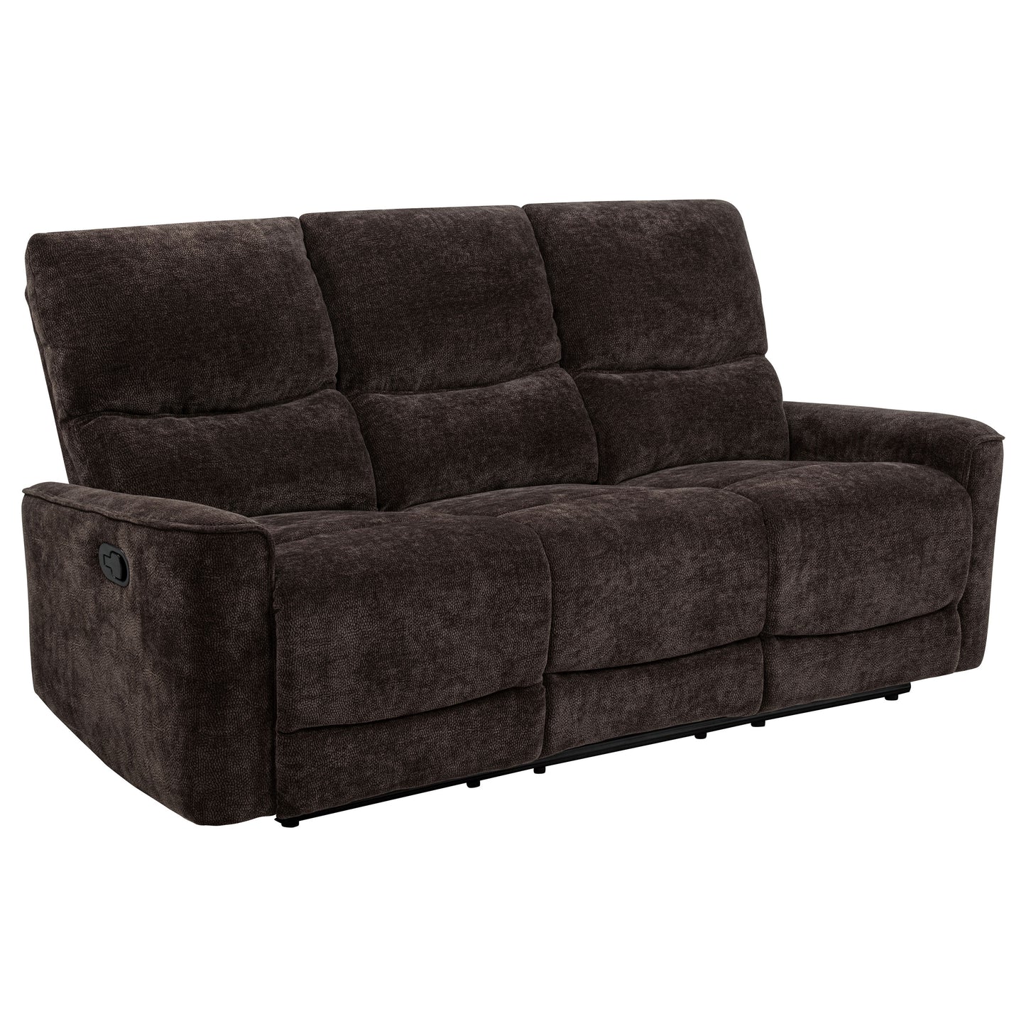 Navarro 2-piece Upholstered Reclining Sofa Set Dark Brown