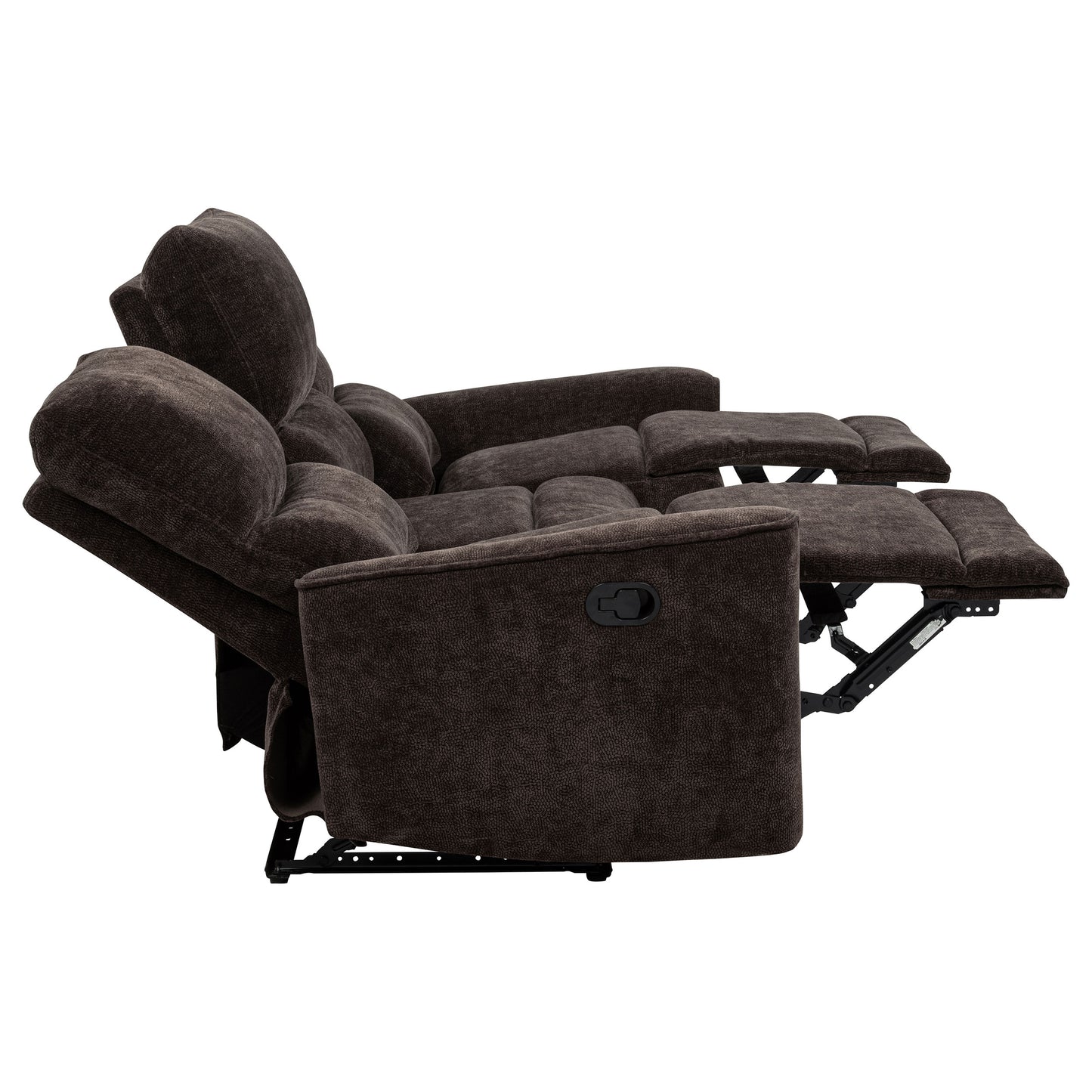 Navarro 3-piece Upholstered Reclining Sofa Set Dark Brown