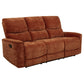 Navarro 3-piece Upholstered Reclining Sofa Set Orange