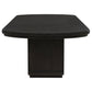 Leandro 7-piece Rectangular Dining Table Set Burnished Black