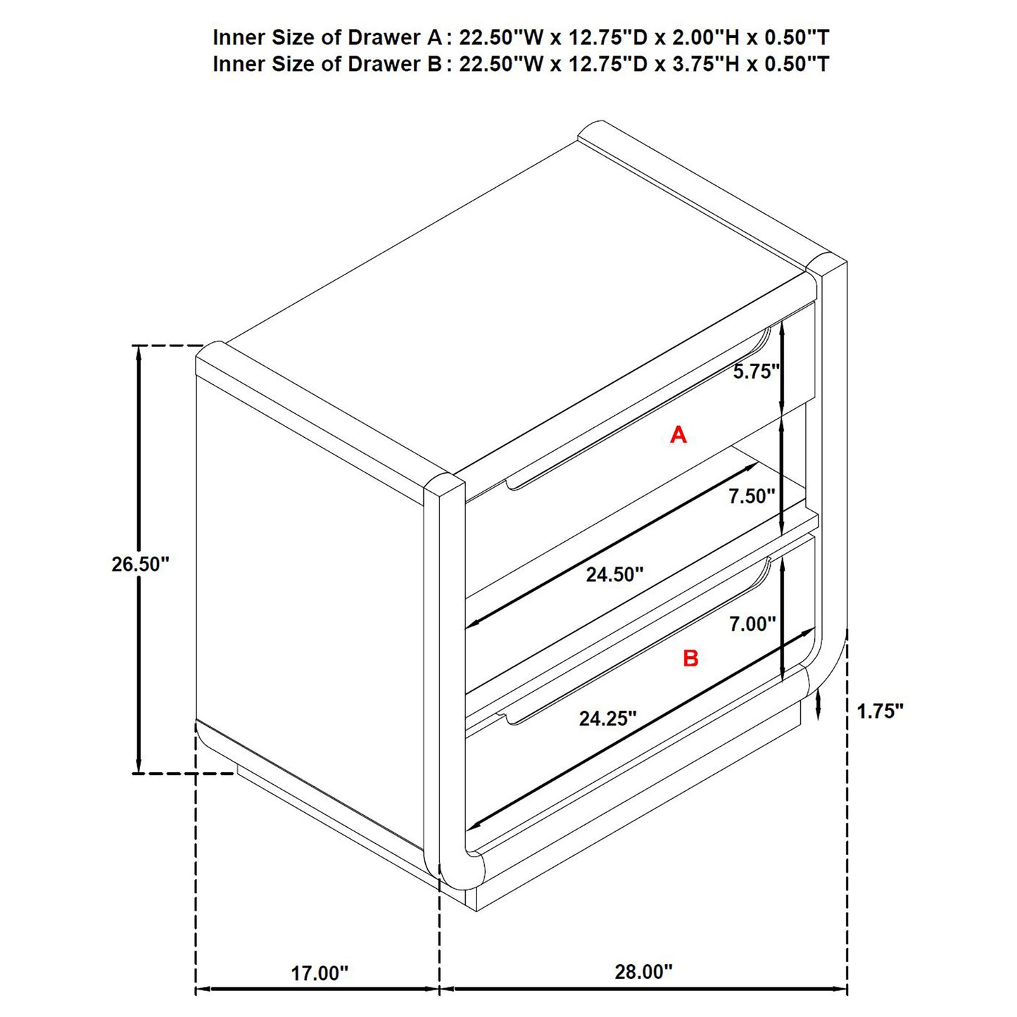 Leandro 5-piece Queen Bedroom Set Burnished Black
