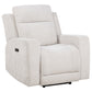 Kennett 3-piece Chenille Power Reclining Sofa Set Ivory
