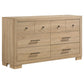 Arielle 4-piece Queen Bedroom Set Light Oak