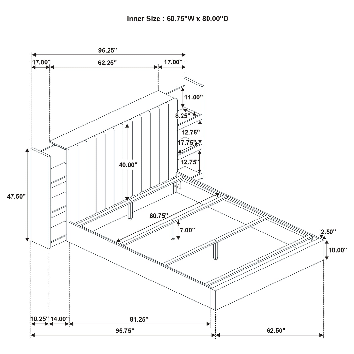 Arielle 5-piece Queen Bedroom Set Light Oak