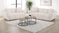 Destino 2-piece Chenille Splayed Arm Sofa Set Greige
