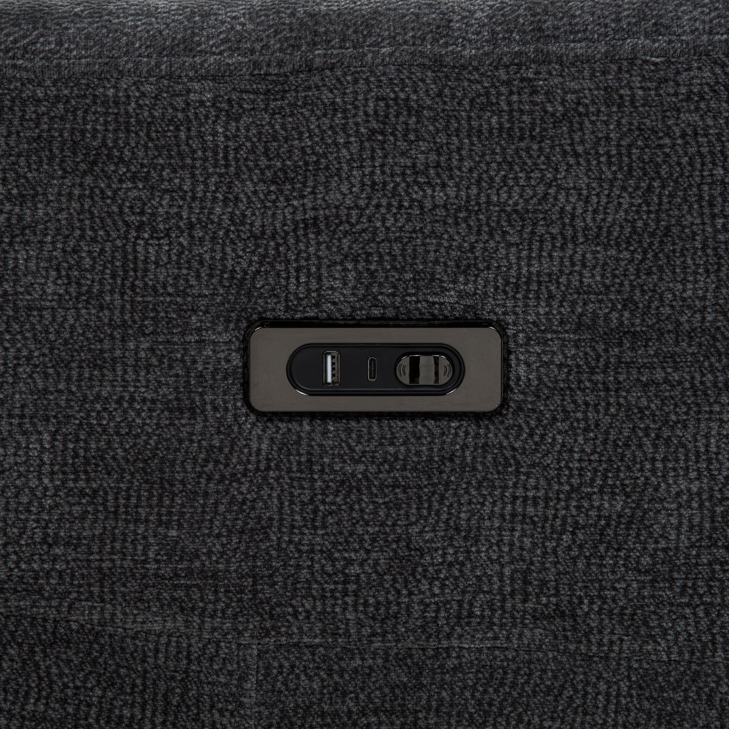 Kennett 2-piece Chenille Power Reclining Sofa Set Dark Grey