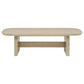 Kailani Coastal Rectangular Cocktail Coffee Table Beige Oak
