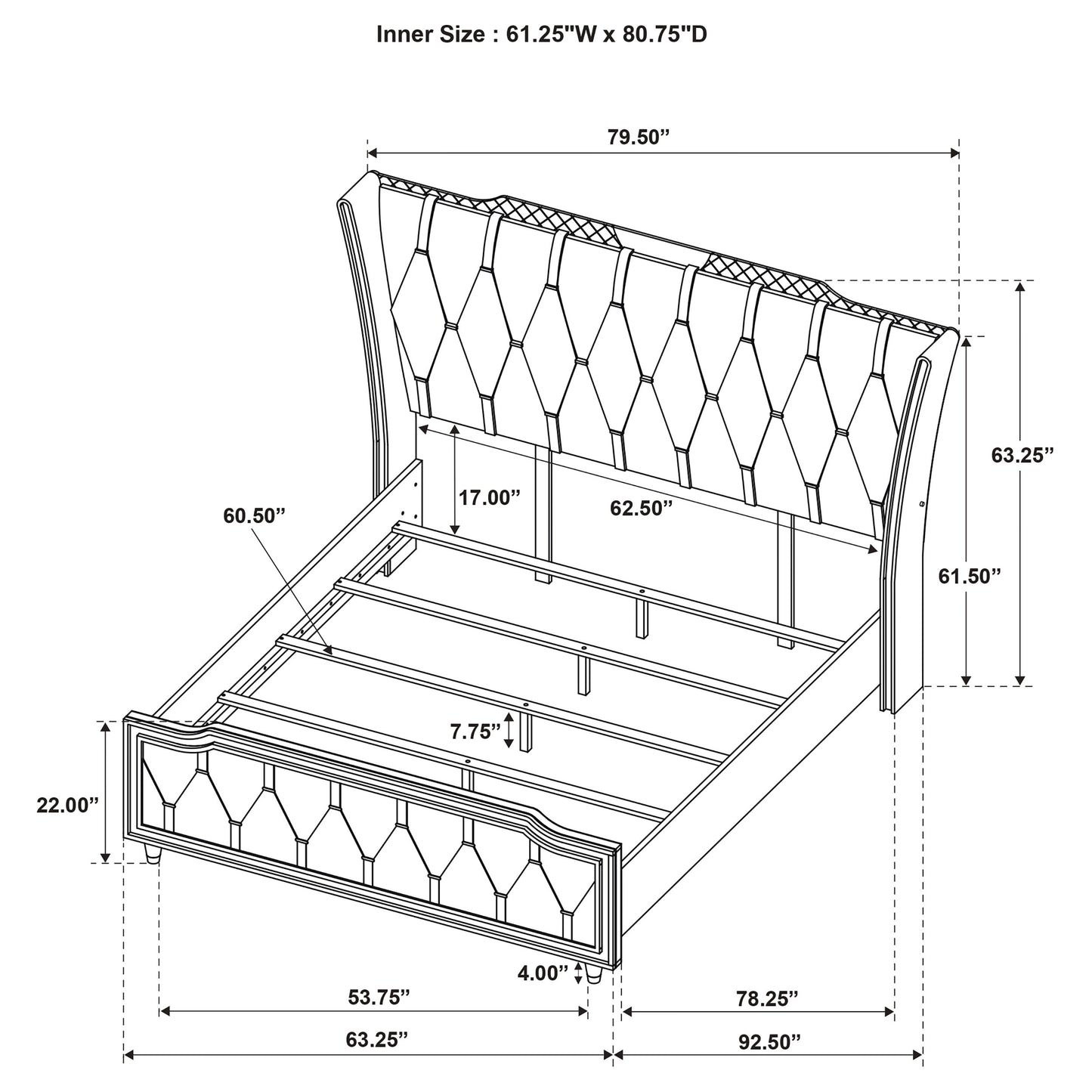 Lorient 5-piece Queen Bedroom Set Black
