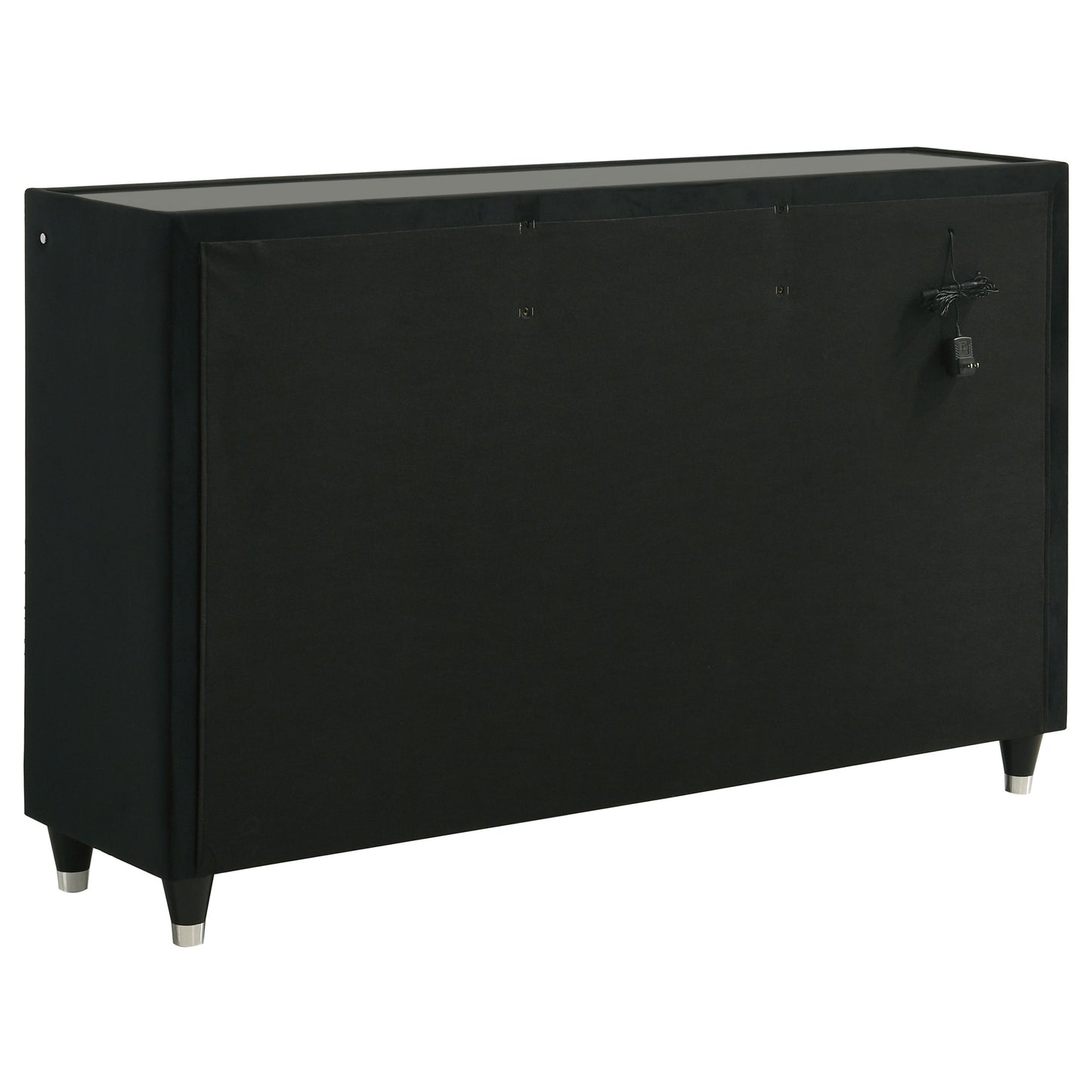 Lorient 8-drawer LED Bedroom Dresser Cabinet Black