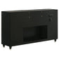 Lorient 8-drawer LED Bedroom Flame Box Dresser Black