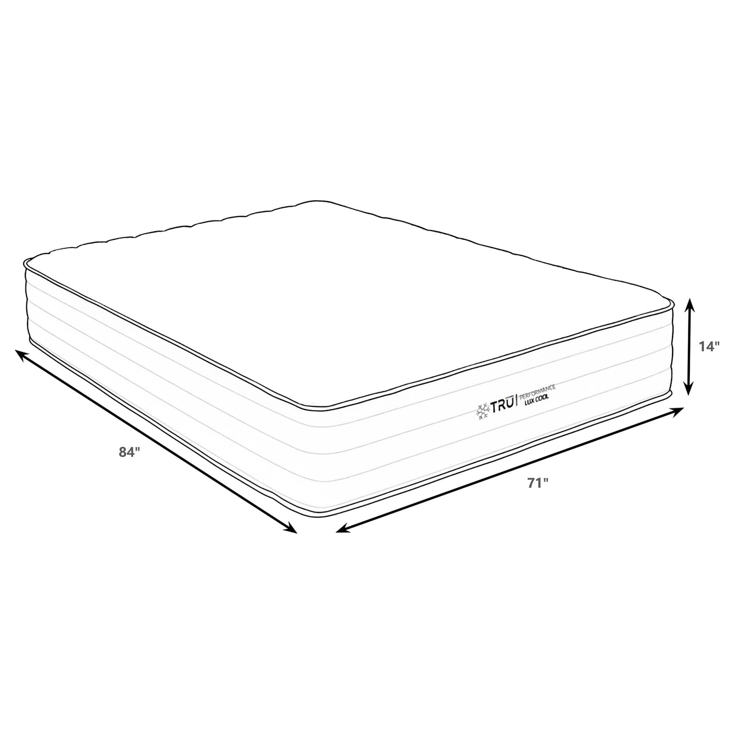 Montlake 14-inch California King Cool Firm Foam Hybrid Mattress
