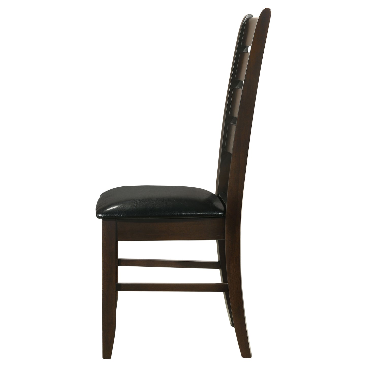 Dalila Ladder Back Side Chairs Cappuccino and Black (Set of 2)